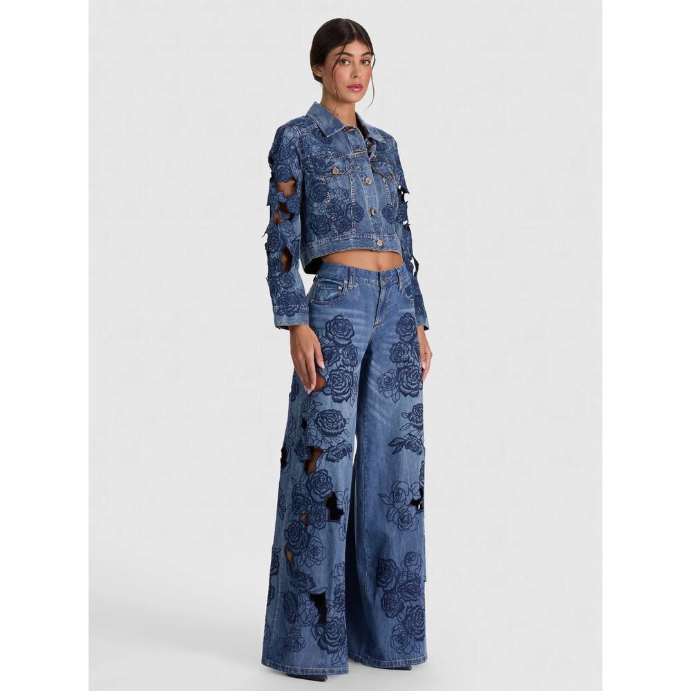 Alice + Olivia CHLOE DENIM JACKET - Picture 5 of 11
